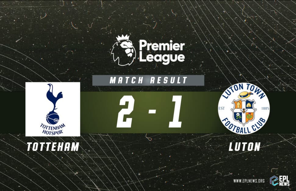 Informe del partido Tottenham vs Luton