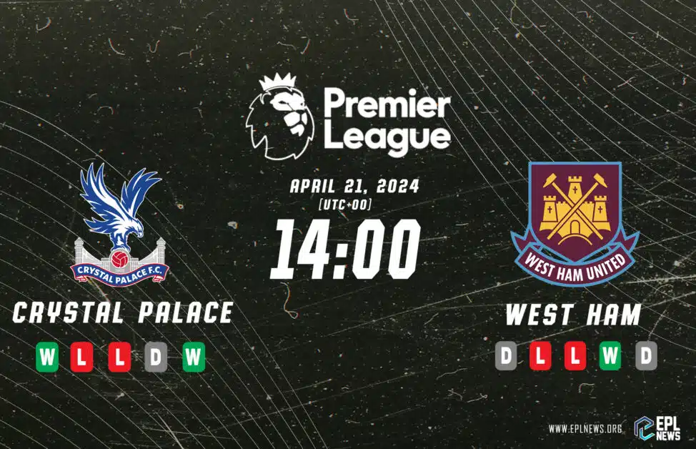 Avance del partido Crystal Palace vs West Ham