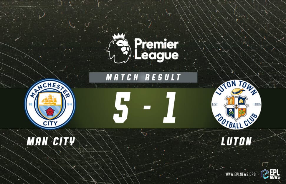 Informe Manchester City vs Luton