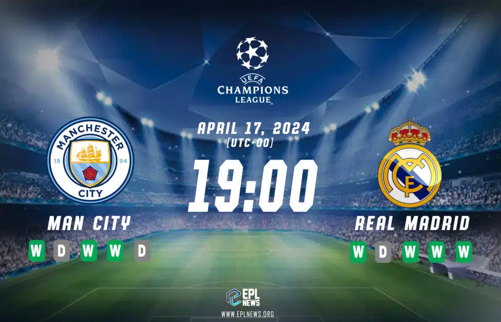Previa del partido Manchester City vs Real Madrid