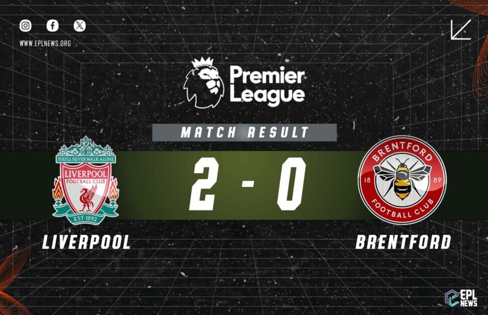 Informe Liverpool vs Brentford