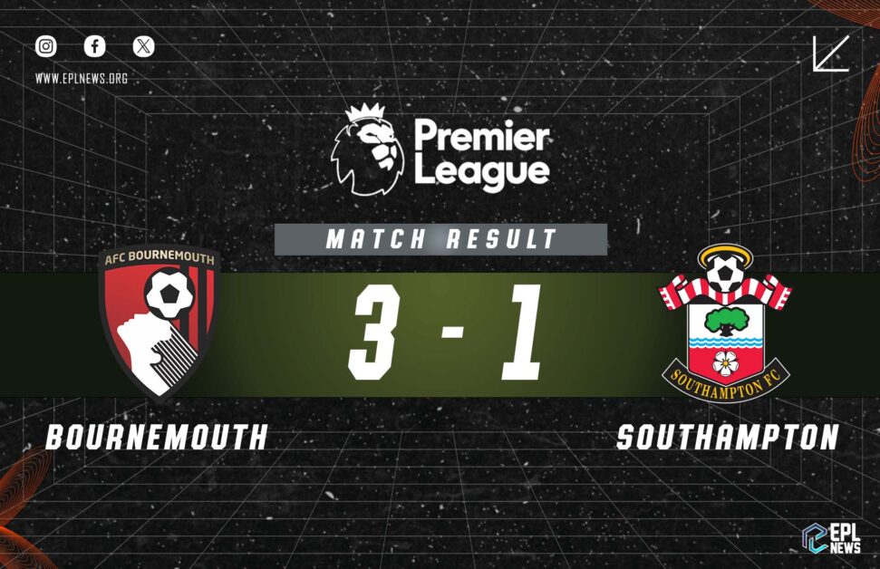 Informe Bournemouth vs Southampton 3-1