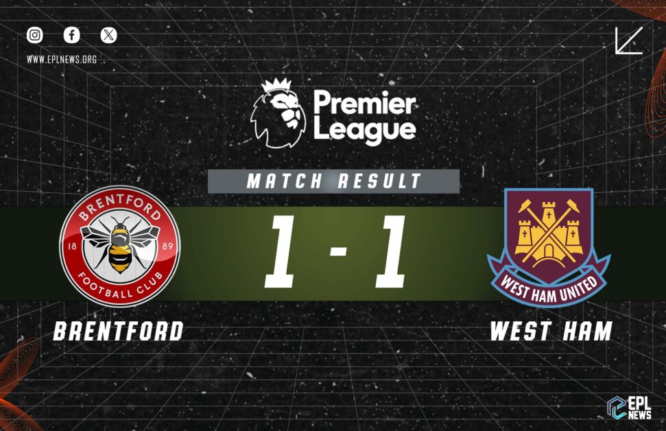 Informe Brentford vs West Ham 1-1