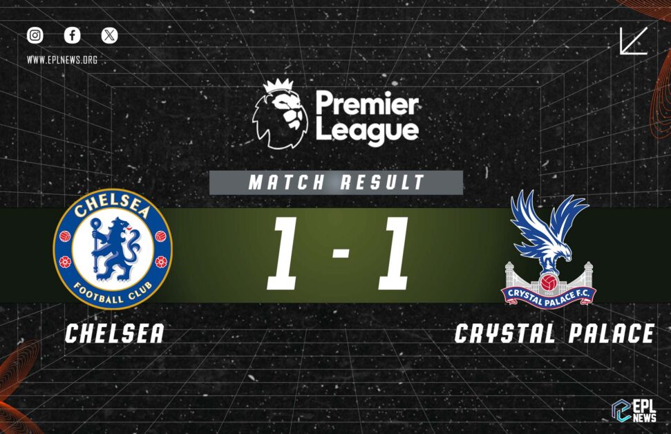 Informe Chelsea vs Crystal Palace 1-1