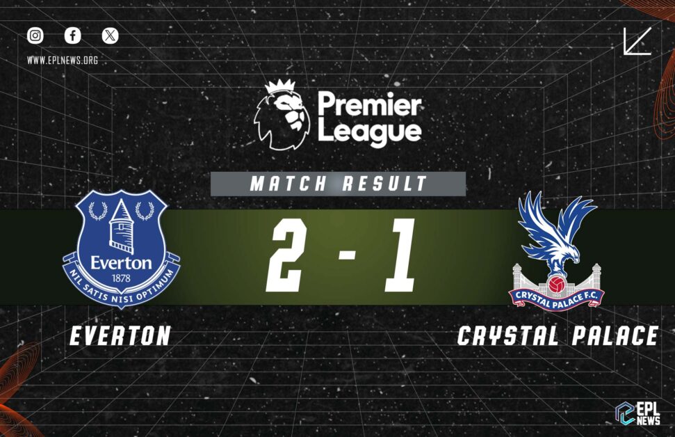 Informe 2-1 Everton vs Crystal Palace