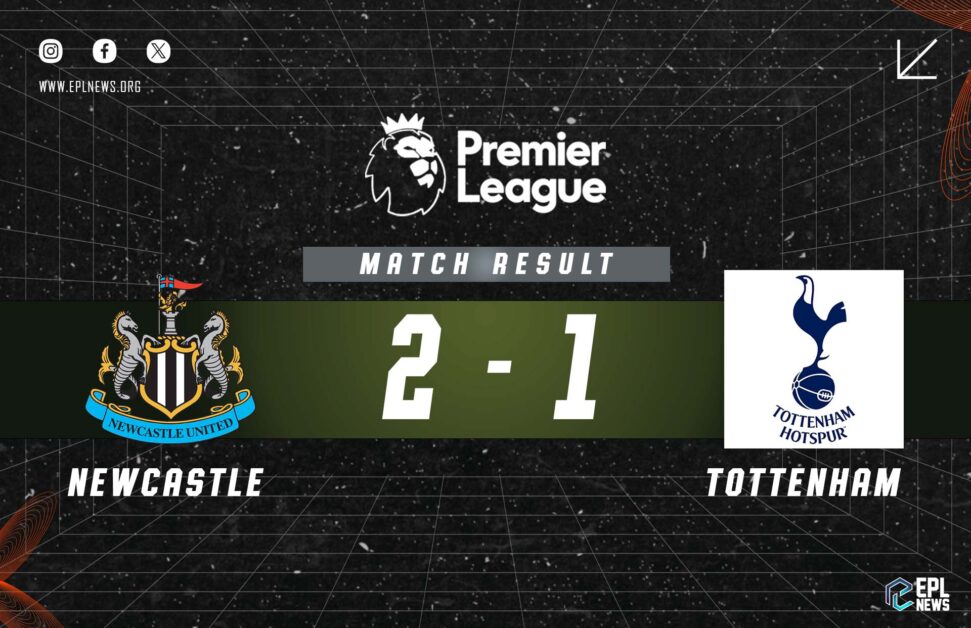 Informe del 2-1 entre Newcastle y Tottenham