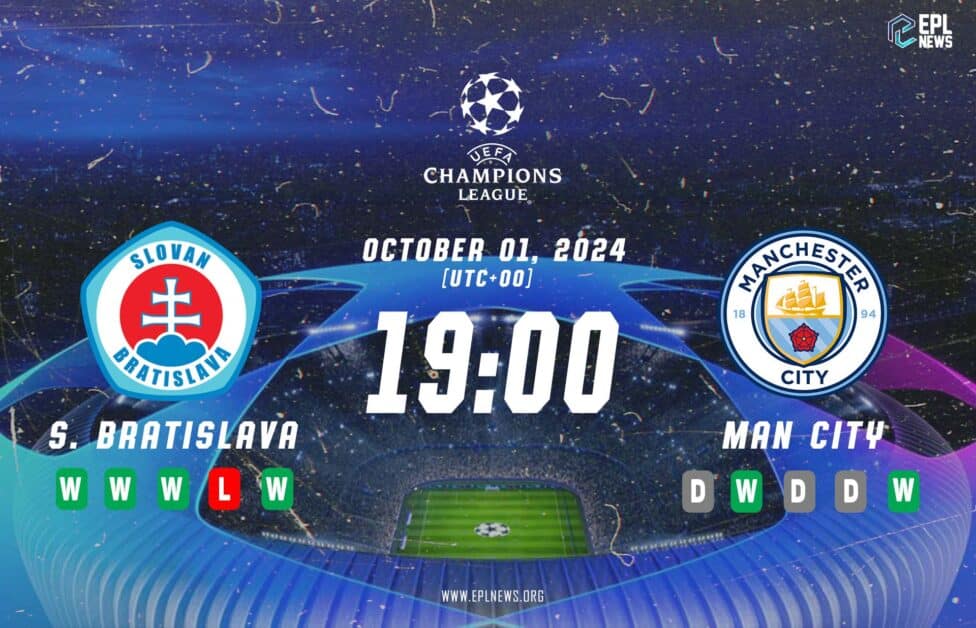 Previa Slovan Bratislava vs Manchester City