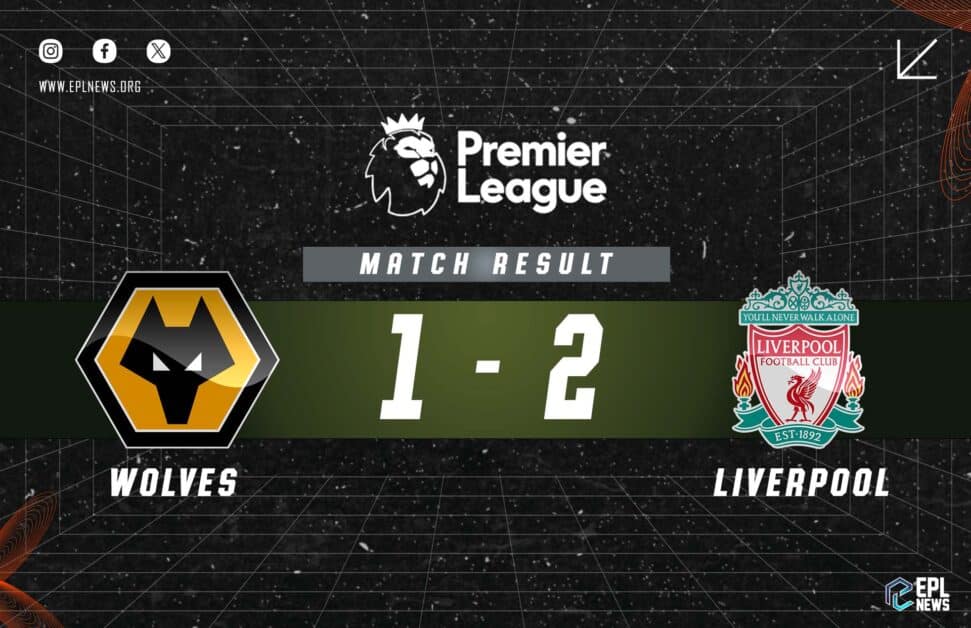 Informe Wolves vs Liverpool 1-2