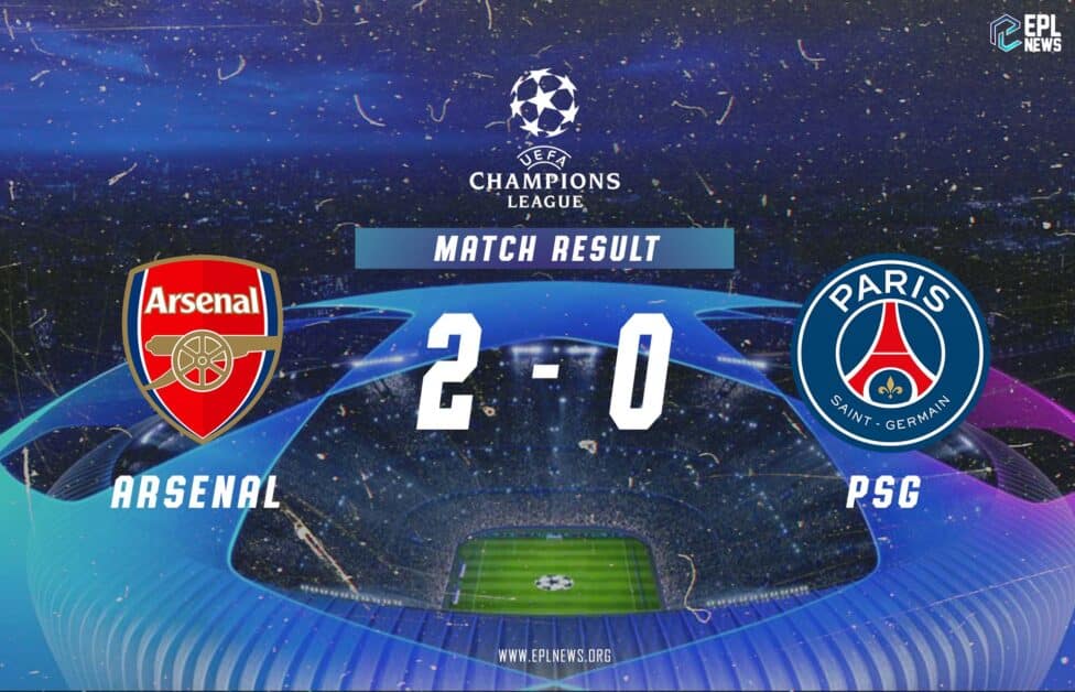 Informe Arsenal vs PSG 2-0