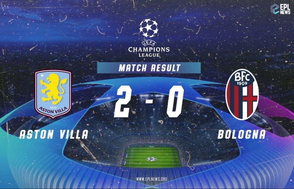 Aston Villa vs Bolonia 2-0