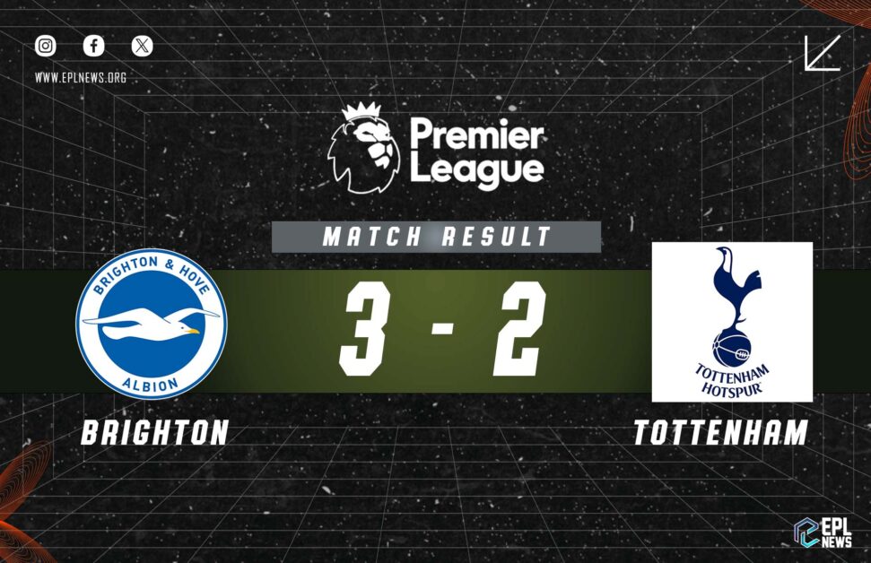 Informe Brighton vs Tottenham 3-2