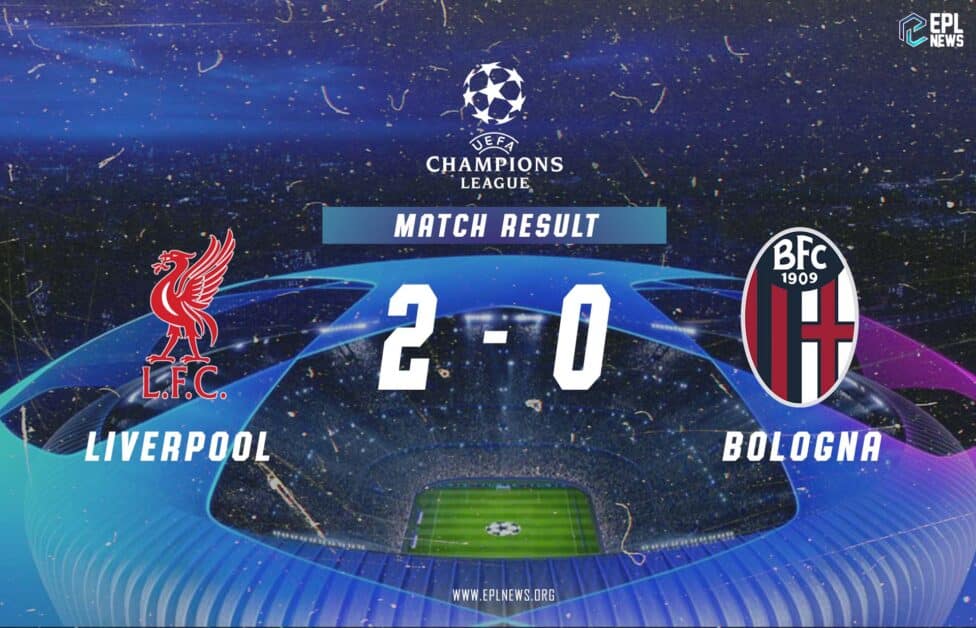 Liverpool vs Bologna 2-0