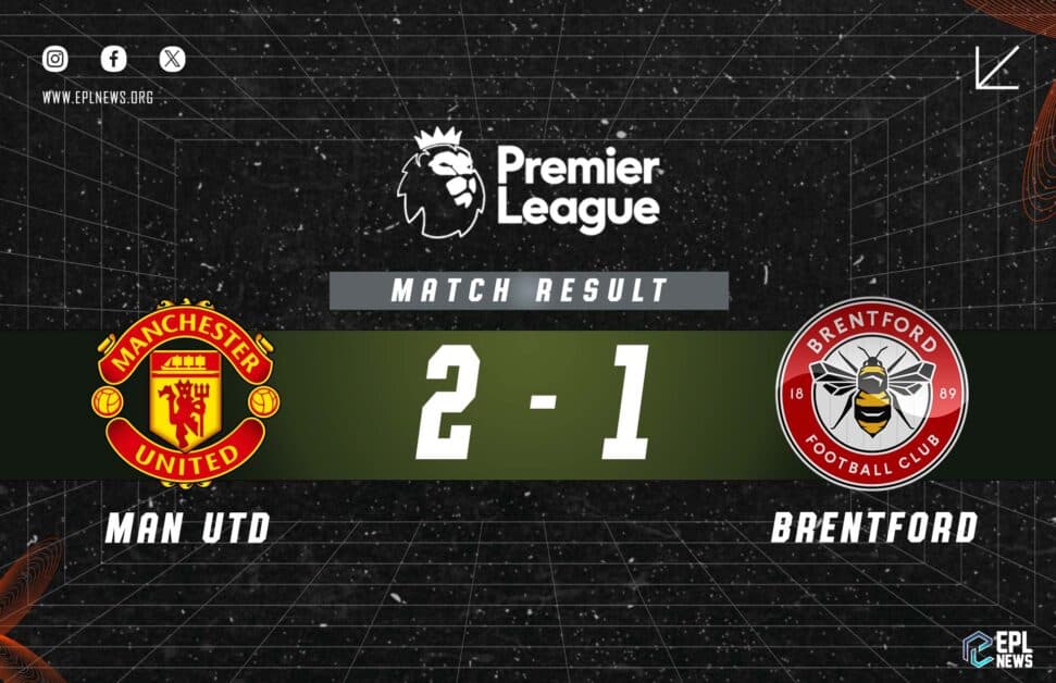 Informe Manchester United vs Brentford 1-2