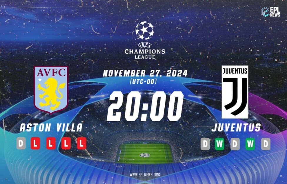 Previa Aston Villa vs Juventus