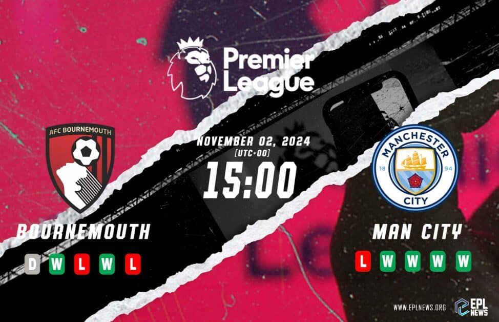 Previa Bournemouth vs Manchester City