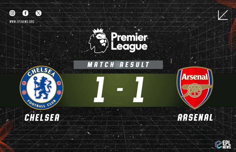 Informe Chelsea vs Arsenal 1-1