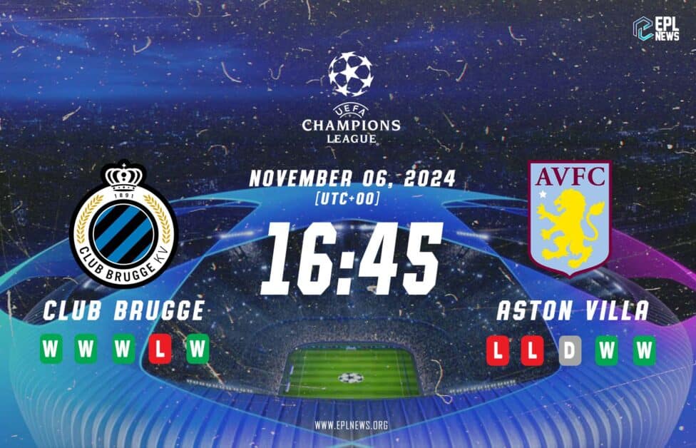 Previa Club Brugge vs Aston Villa