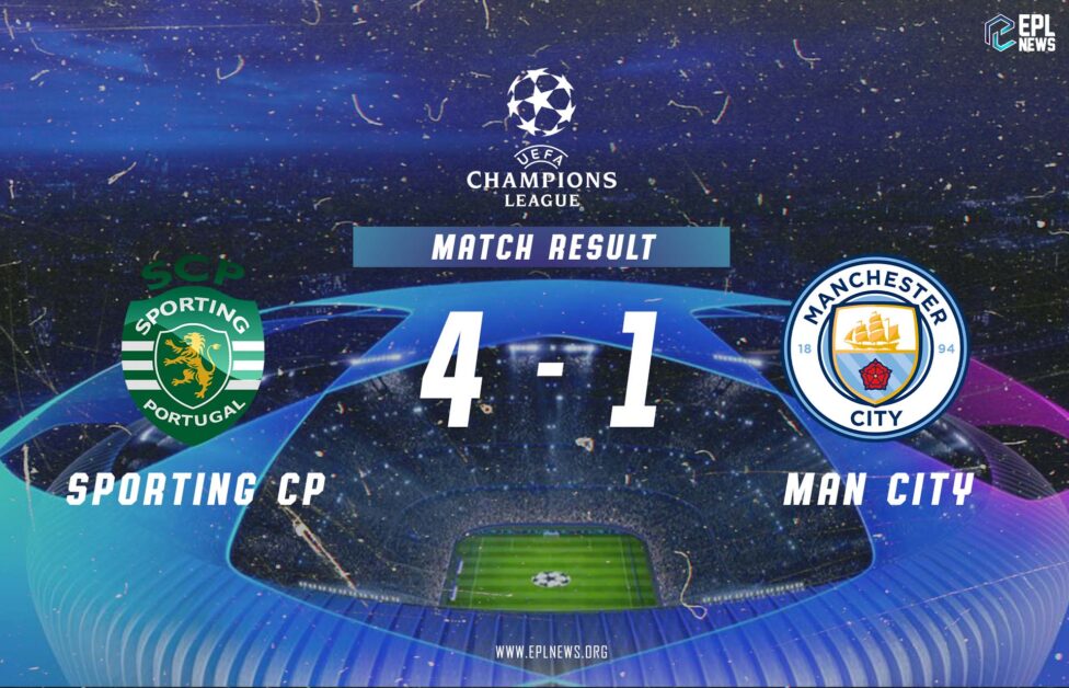 Informe del Sporting CP vs Manchester City 4-1