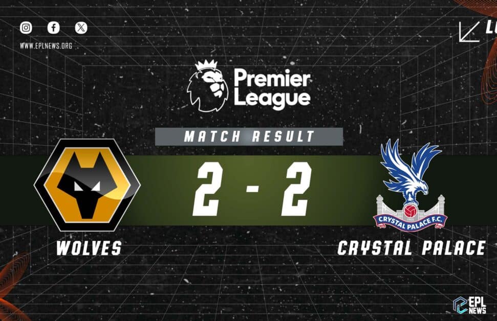 Informe 2-2 de Wolves vs Crystal Palace