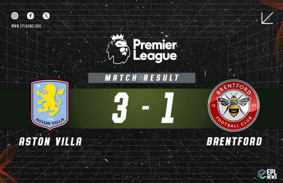 Aston Villa vs Brentford 3-1