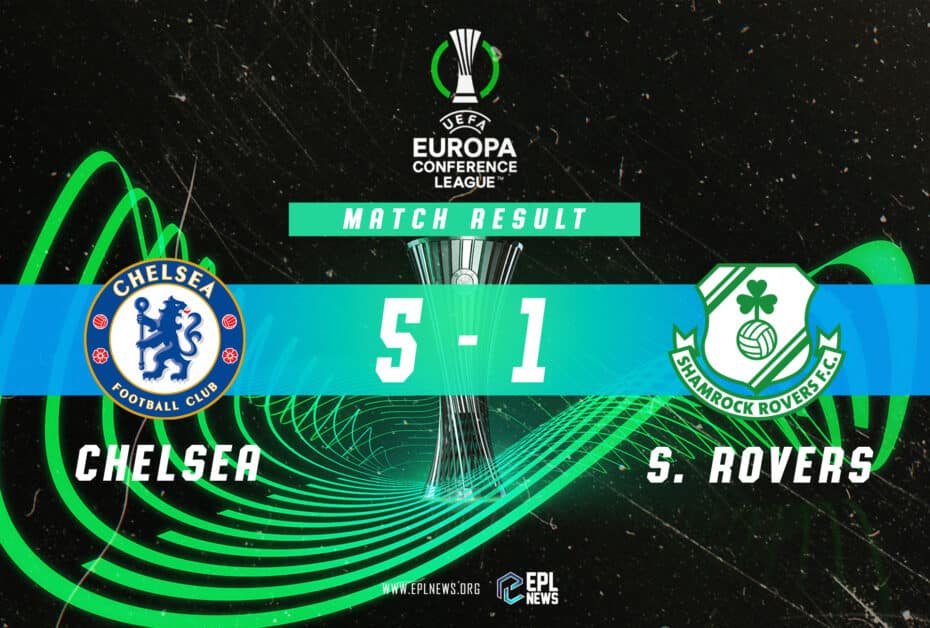 Informe del 5-1 entre Chelsea y Shamrock Rovers