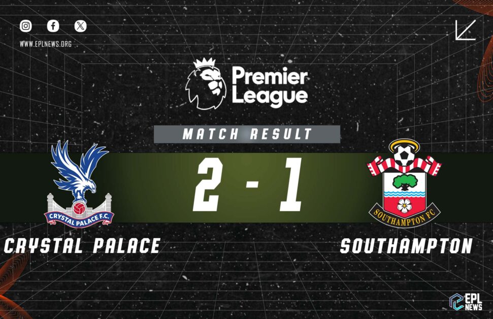 Informe Crystal Palace vs Southampton 2-1