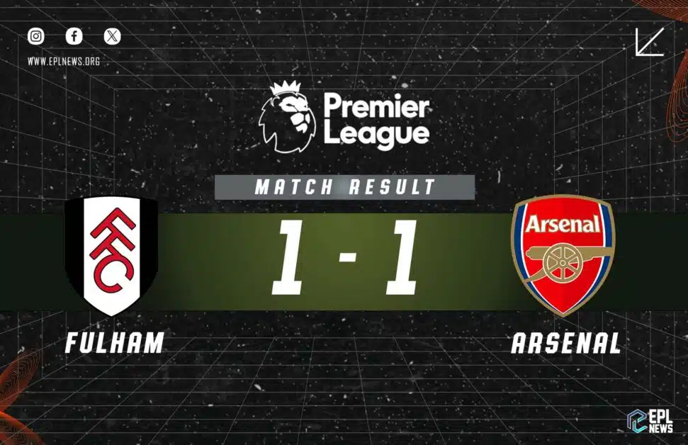 Informe Fulham vs Arsenal 1-1