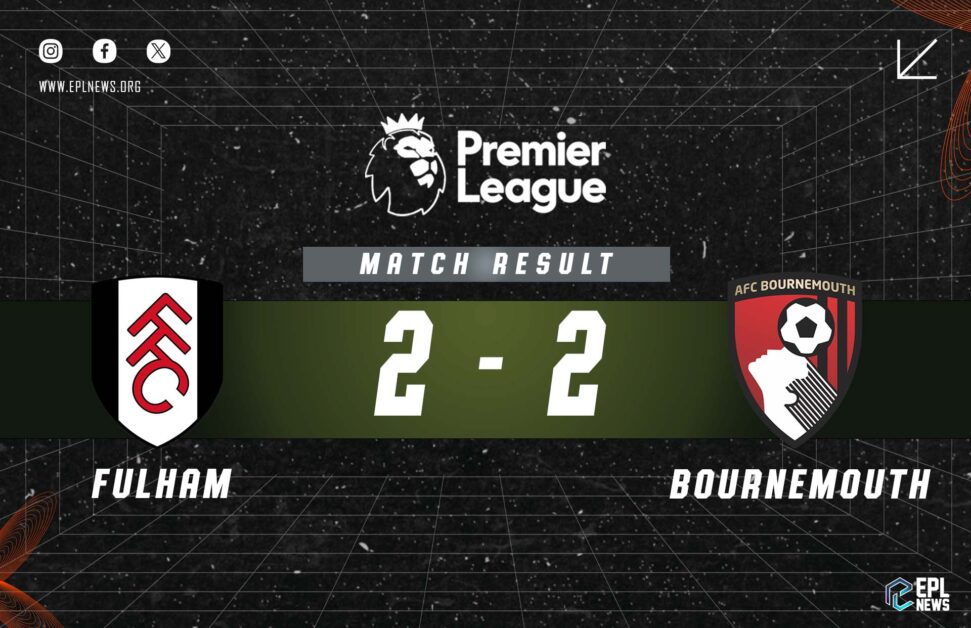 Informe Fulham vs Bournemouth 2-2