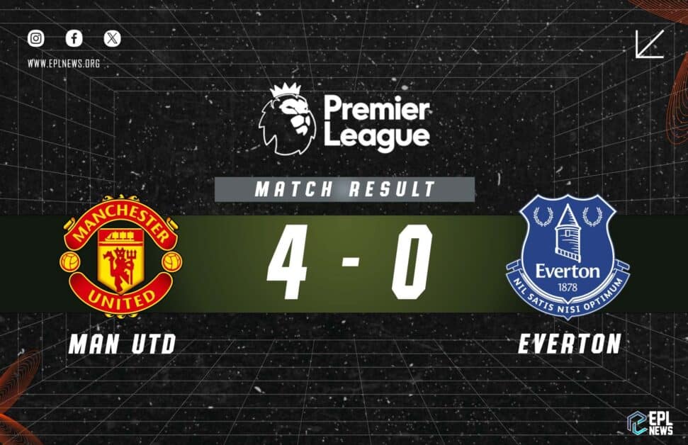 Informe 4-0 Manchester United vs Everton