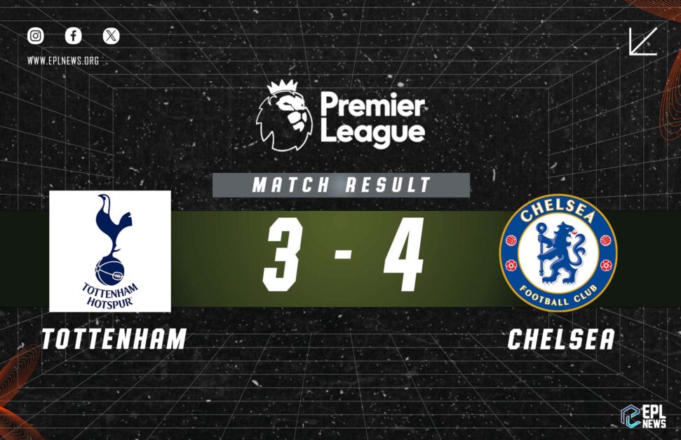 Informe del 3-4 entre Tottenham y Chelsea