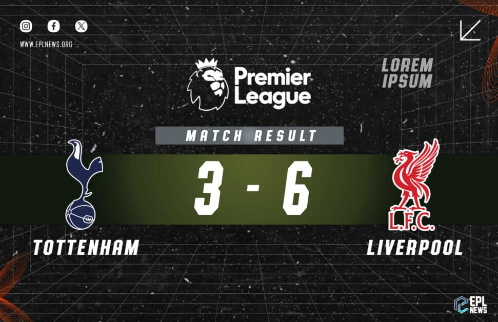 Informe Tottenham vs Liverpool 3-6