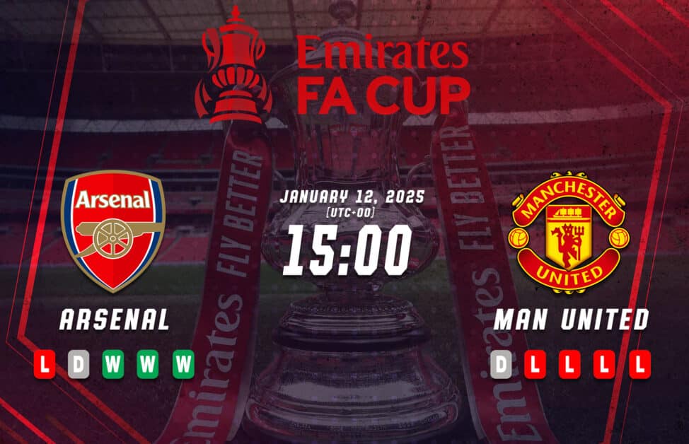 Previa del partido Arsenal vs Manchester United por la FA Cup