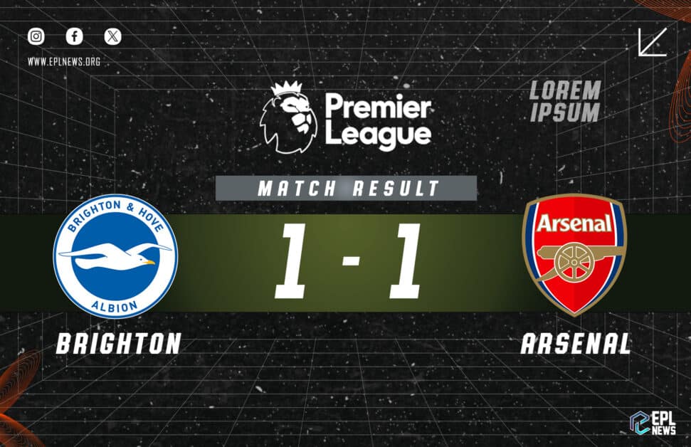 Informe Brighton vs Arsenal 1-1