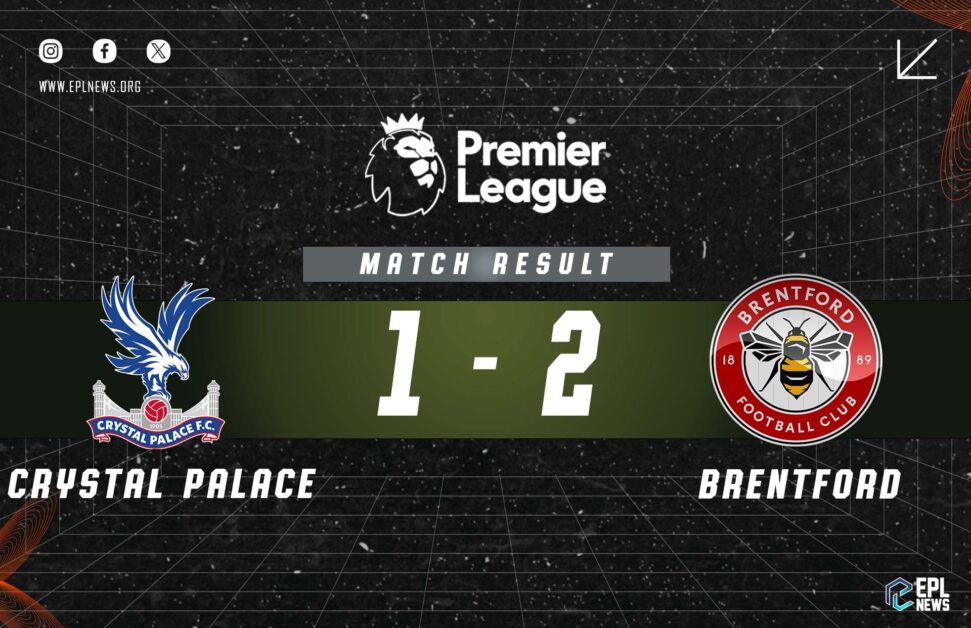 Informe 1-2 del Crystal Palace vs Brentford