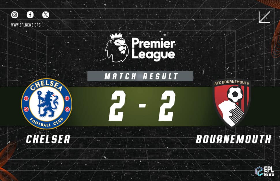 Informe Chelsea vs Bournemouth 2-2