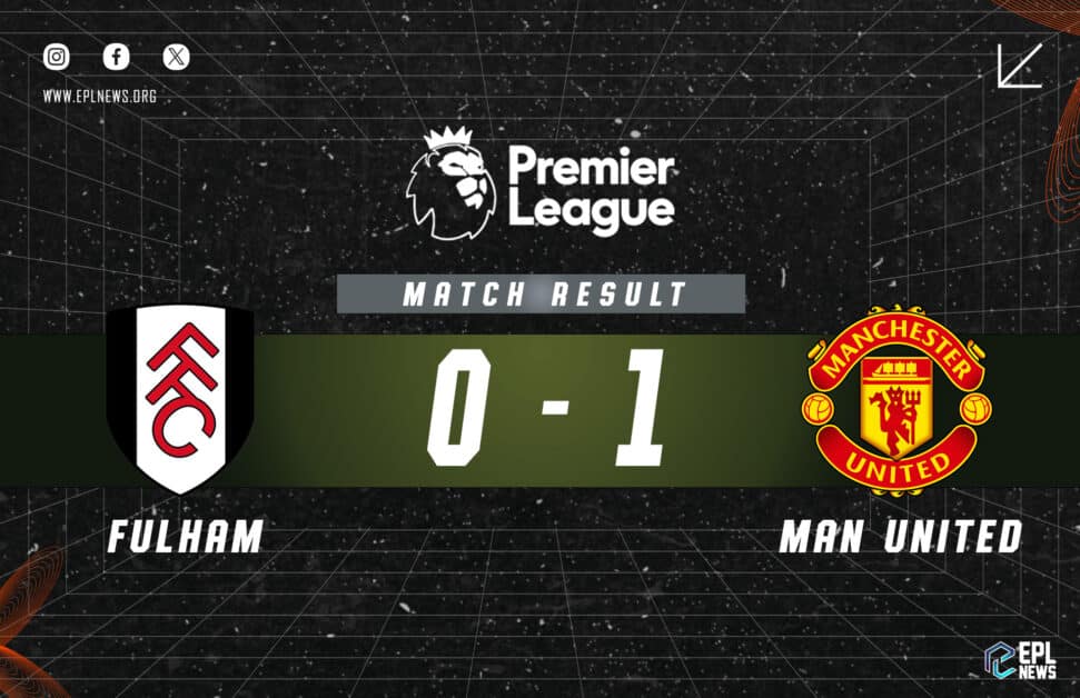 Fulham vs Manchester United 0-1