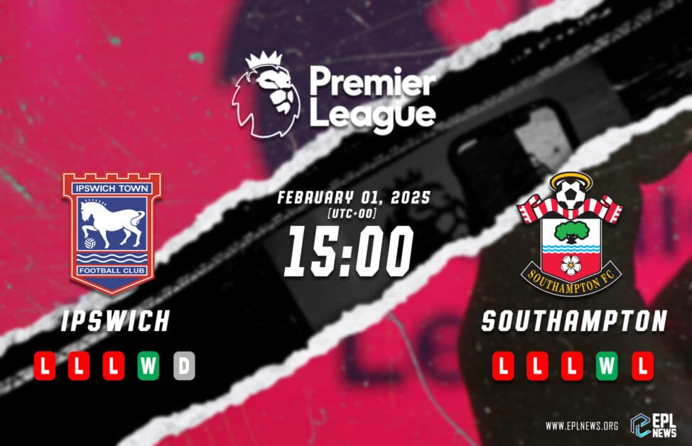 Previa del partido Ipswich vs Southampton