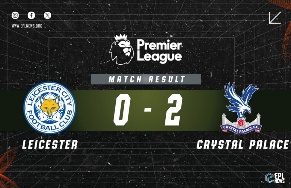 Informe 0-2 Leicester vs Crystal Palace