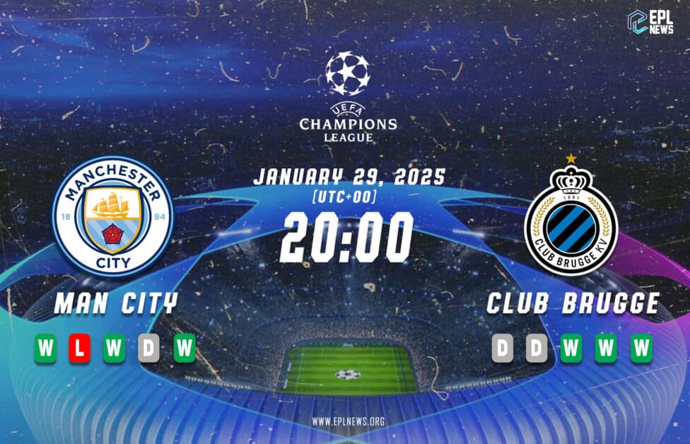 Previa Manchester City vs Club Brugge