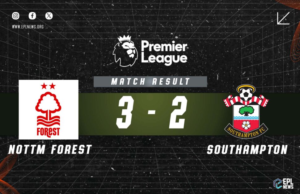 Nottingham Forest vs Southampton 3-2