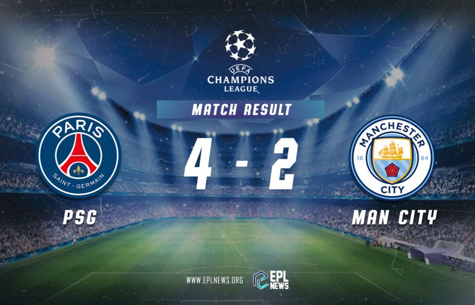 Informe PSG vs Manchester City 4-2