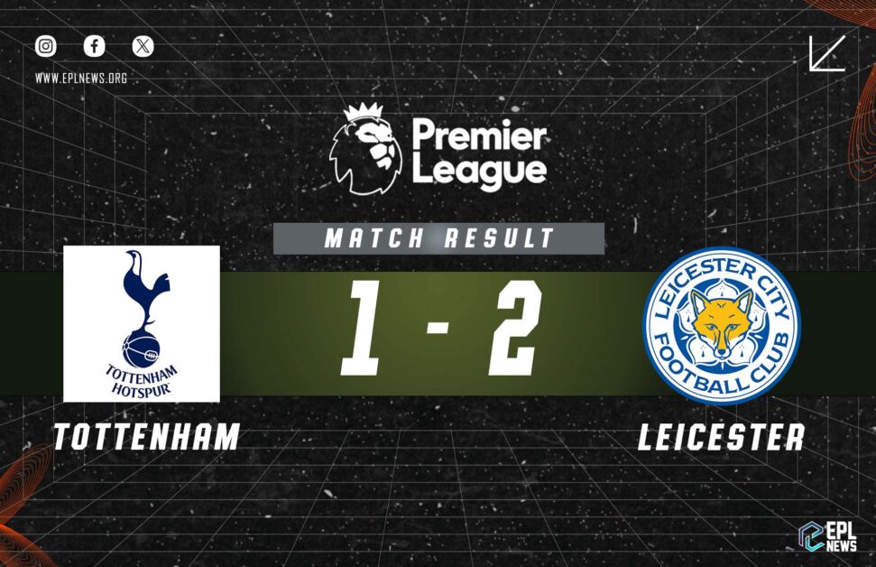 Informe 1-2 del Tottenham vs Leicester