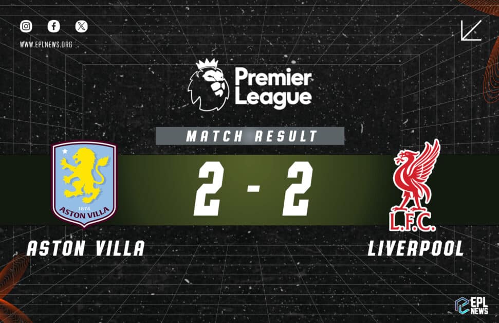 Aston Villa vs Liverpool 2-2