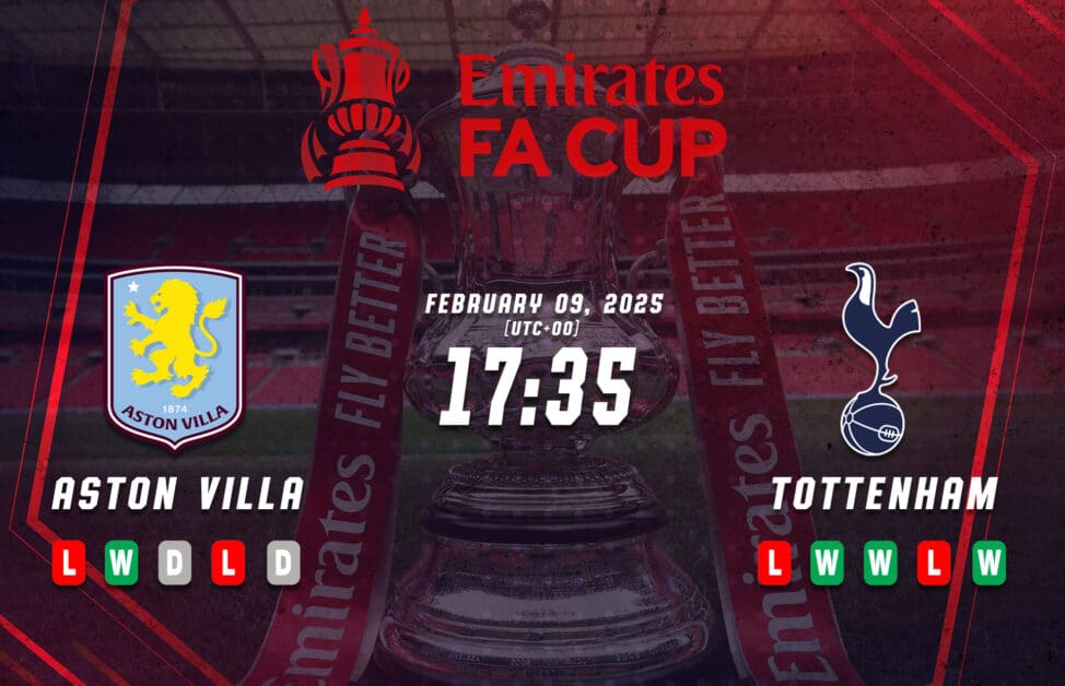 Previa de la Copa FA entre Aston Villa y Tottenham