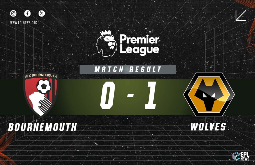 Informe 0-1 de Bournemouth vs Wolves