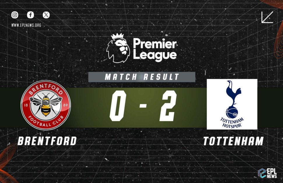 Brentford vs Tottenham 0-2