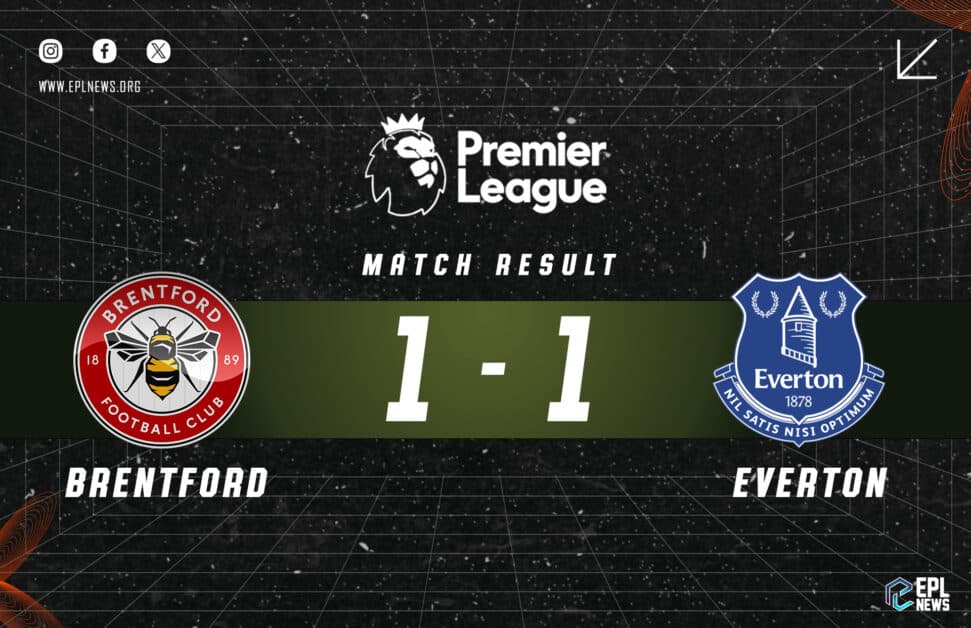 Brentford vs Everton 1-1