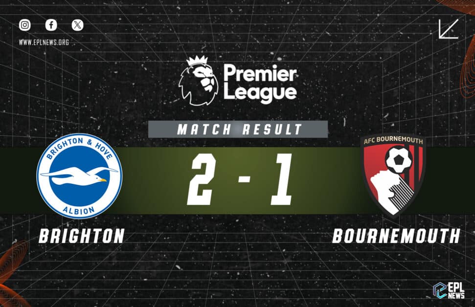 Informe Brighton vs Bournemouth 2-1