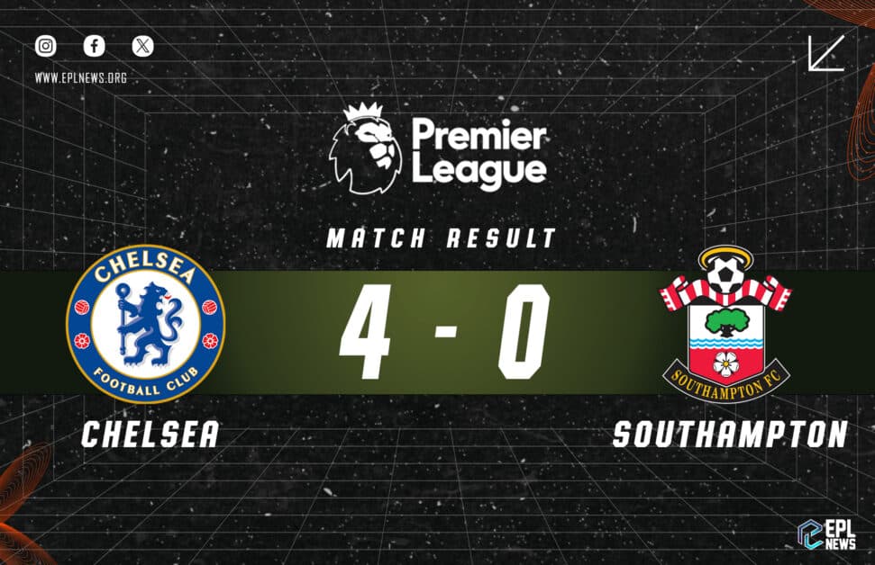 Informe Chelsea vs Southampton 4-0