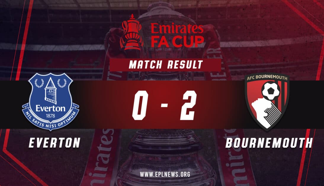 Everton vs Bournemouth 0-2 Informe de la Copa FA